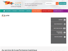 Tablet Screenshot of cluster-paca-logistique.com